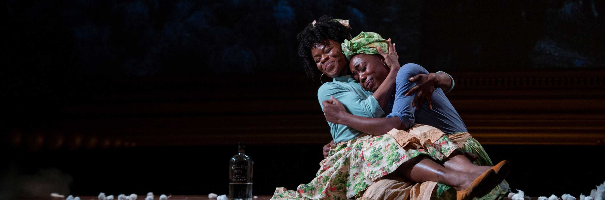 Two women in the 2018 performance of An Octoroon.
