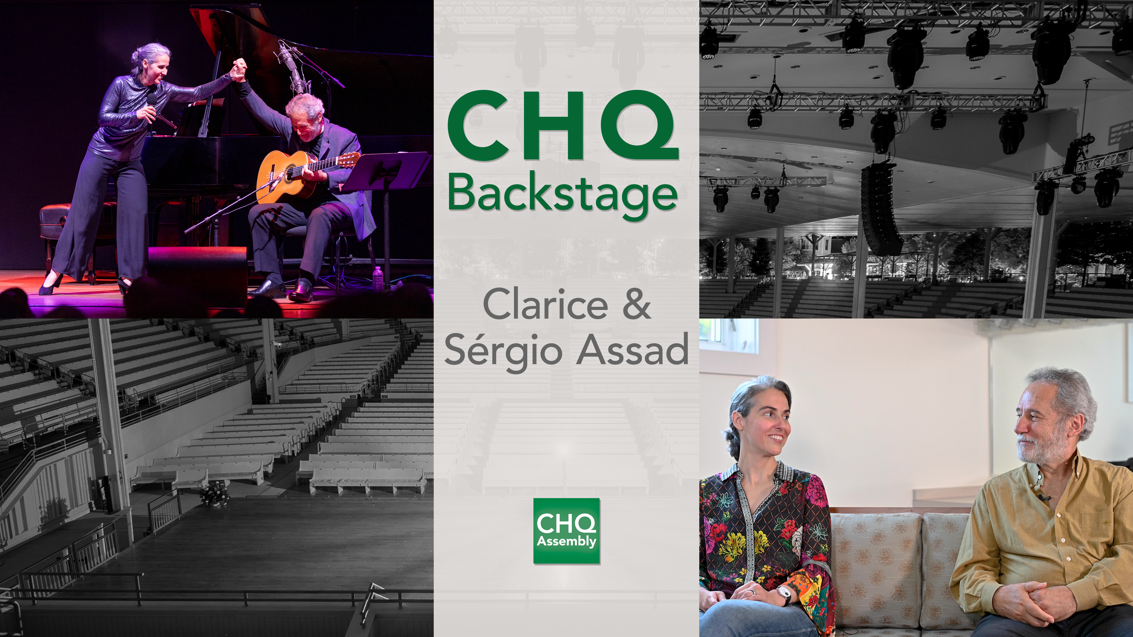 CHQ Backstage: Clarice & Sérgio Assad