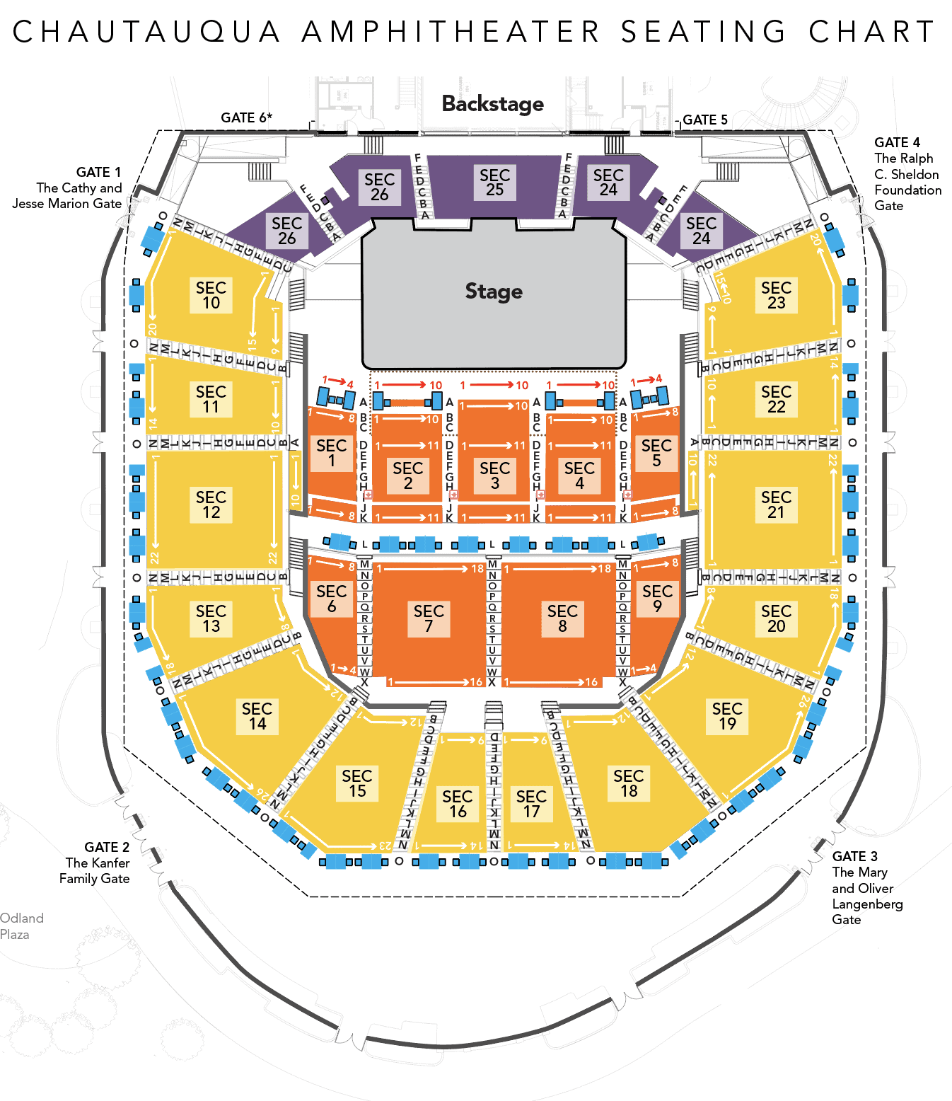 Amphitheater Seating Chart