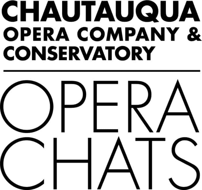 Chautauqua Opera Company & Conservatory Opera Chats Logo