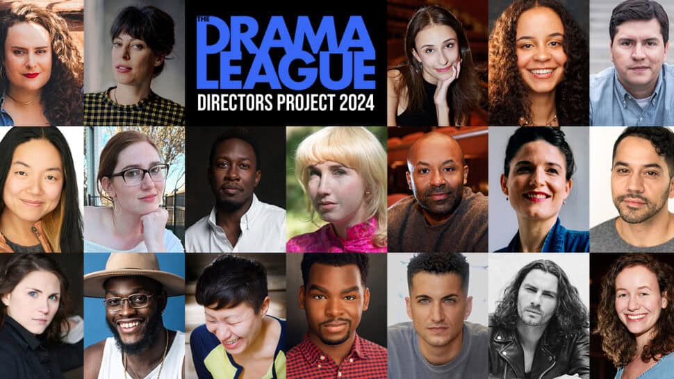 Headshots of the 19 artists selected for the Drama League Directors Project 2024