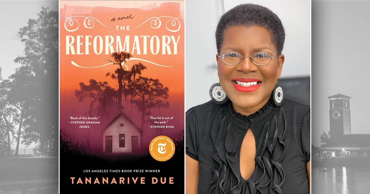 The Reformatory book cover and author Tananarive Due's headshot