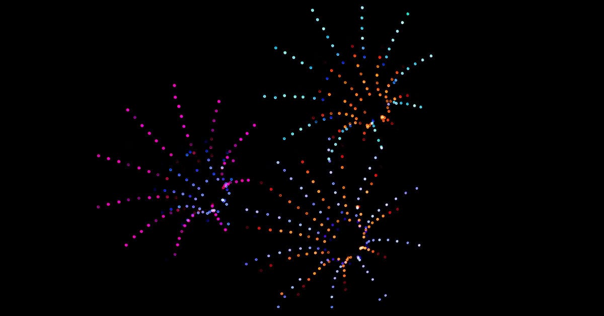 Drone fireworks